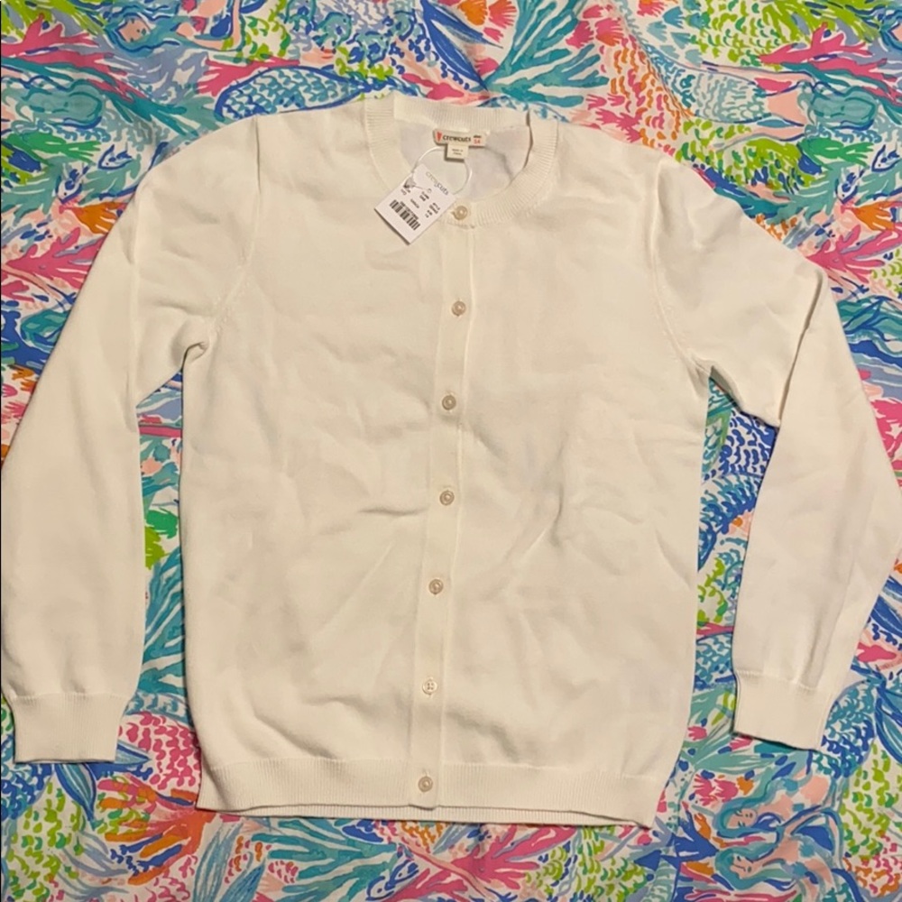 J.Crew crewcuts factory cream cardigan